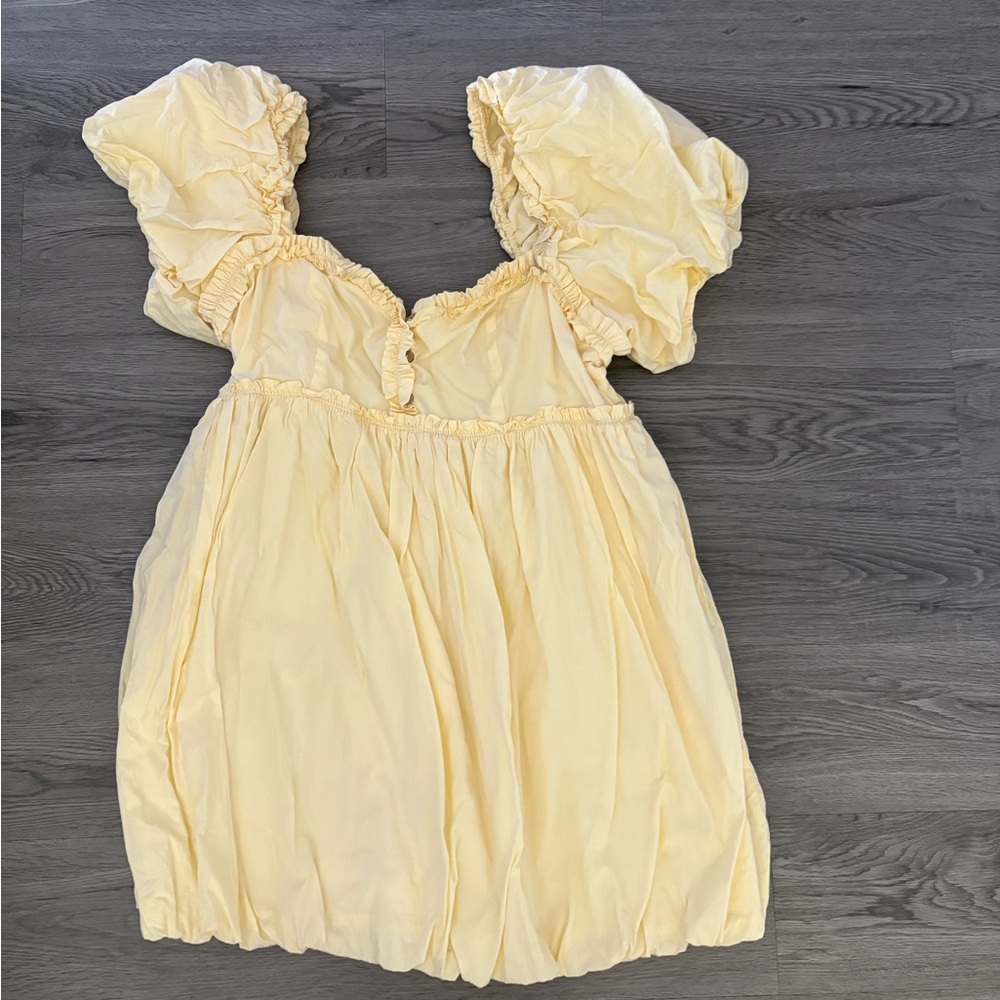 Free People puff sleeve mini dress